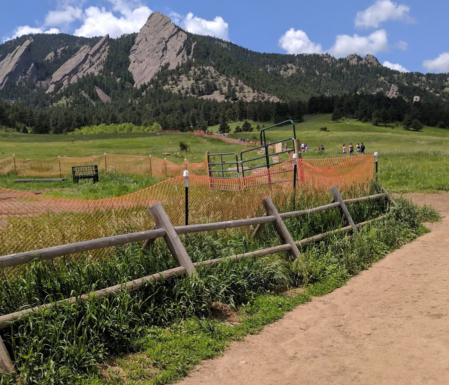 The trailhead in Boulder.